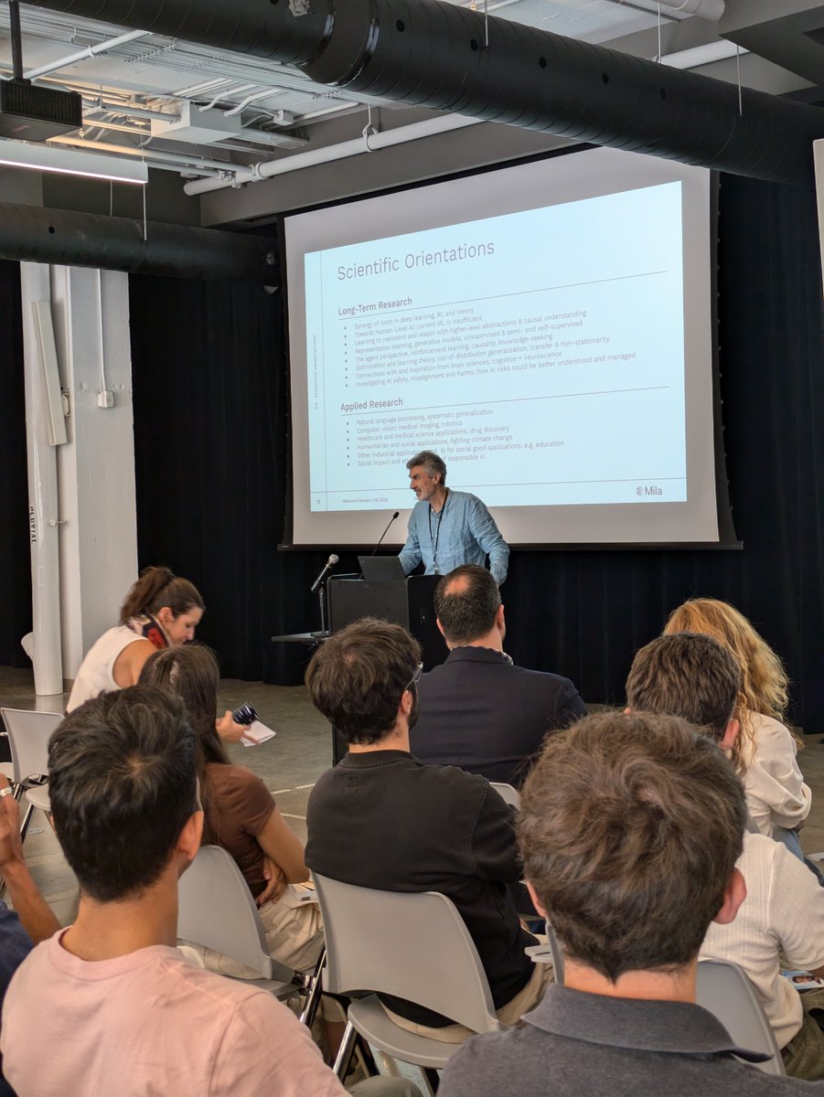 The academic year has officially begun! During Mila’s welcome week, our new cohort of students had the opportunity to explore our facilities, engage in a poster session, participate in information sessions, and wrap up the week with a social event. Welcome to all!