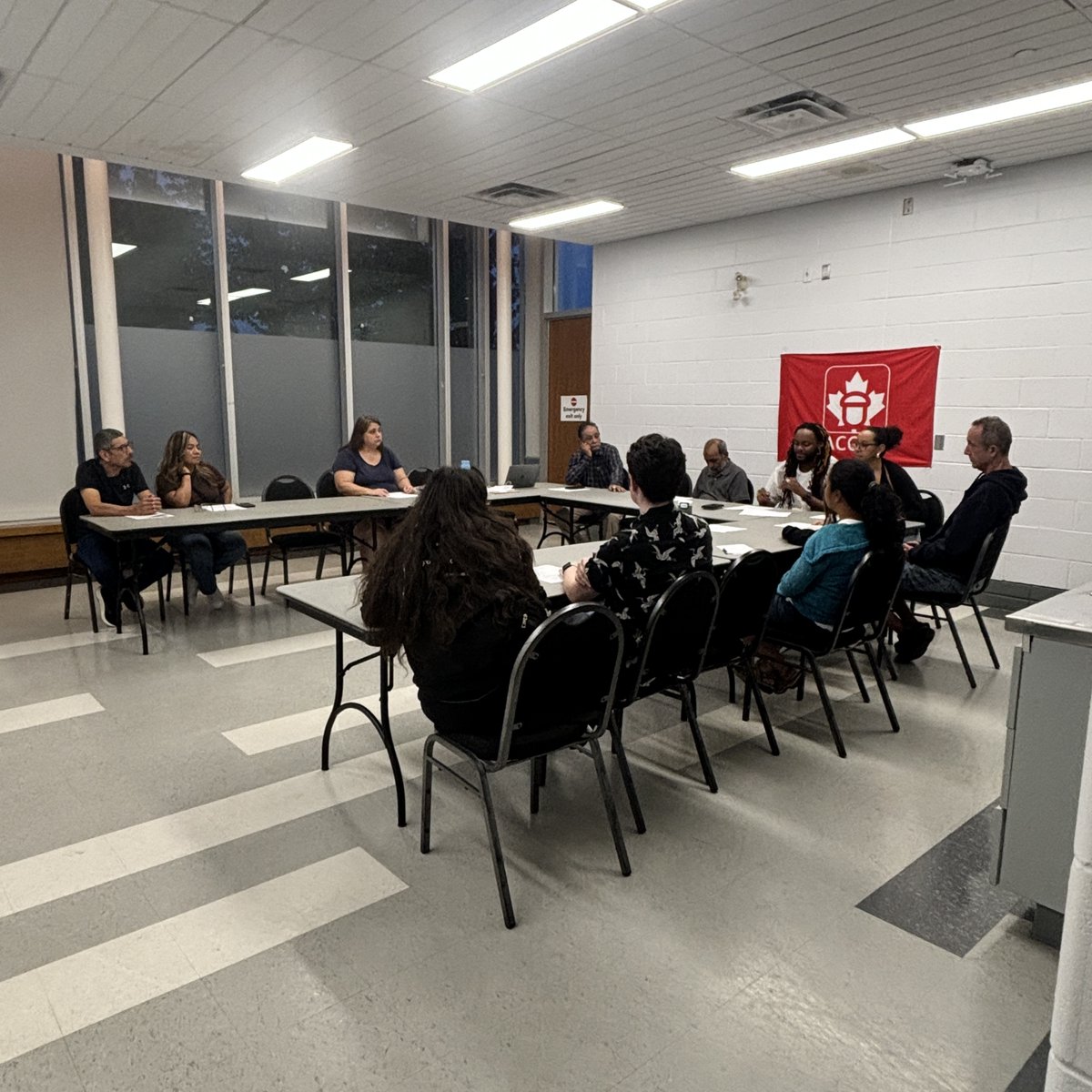 PeelACORN's tweet photo. Peel ACORN had an amazing chapter meeting last night! Members had a lot to discuss- our speak out today at 99 Kennedy Rd N at 7pm, our Day of Action for FULL rent control on Wednesday September 12 at 12 pm, and so much more! https://t.co/f9uX66W9ng