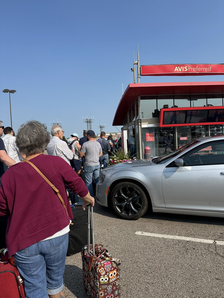 KSheff17's tweet photo. What are we doing on a Friday afternoon in Detroit @Avis? I have places to be. https://t.co/eRDPKt0XCR