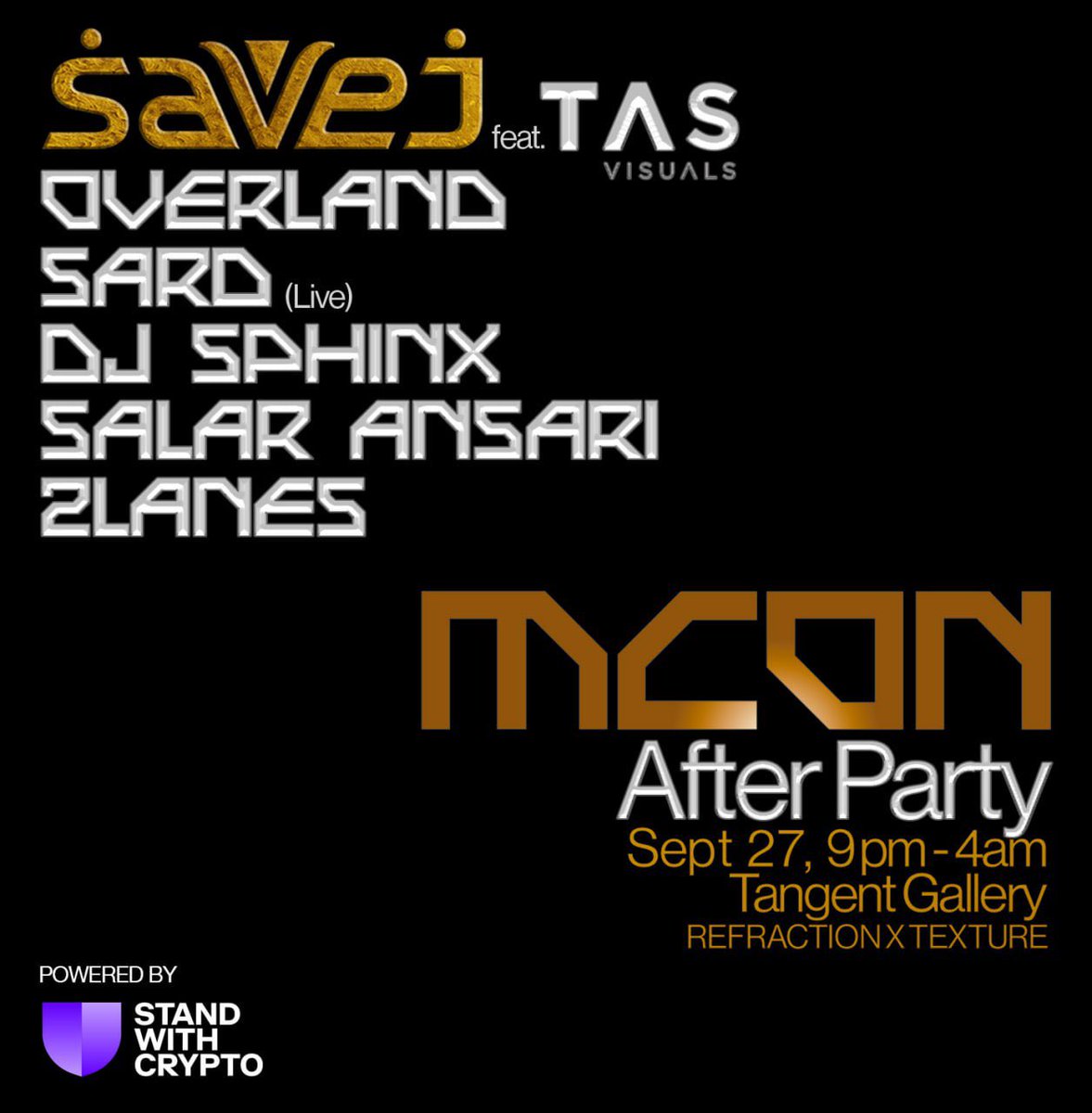 MCON (@mcon_world) on Twitter photo πANNOUNCING π the MCON After Party on 9/27 featuring @savejmusic, a π₯lineup of Detroit artists, and an nft drop from @tasvisuals supporting indigenous artists in Peru with <a href="/futuronativo/">FUTURO NATIVO</a> πΊ
This epic gathering of artists and innovators is made possible thanks to πANNOUNCING π the MCON After Party on 9/27 featuring @savejmusic, a π₯lineup of Detroit artists, and an nft drop from @tasvisuals supporting indigenous artists in Peru with <a href="/futuronativo/">FUTURO NATIVO</a> πΊ
This epic gathering of artists and innovators is made possible thanks to