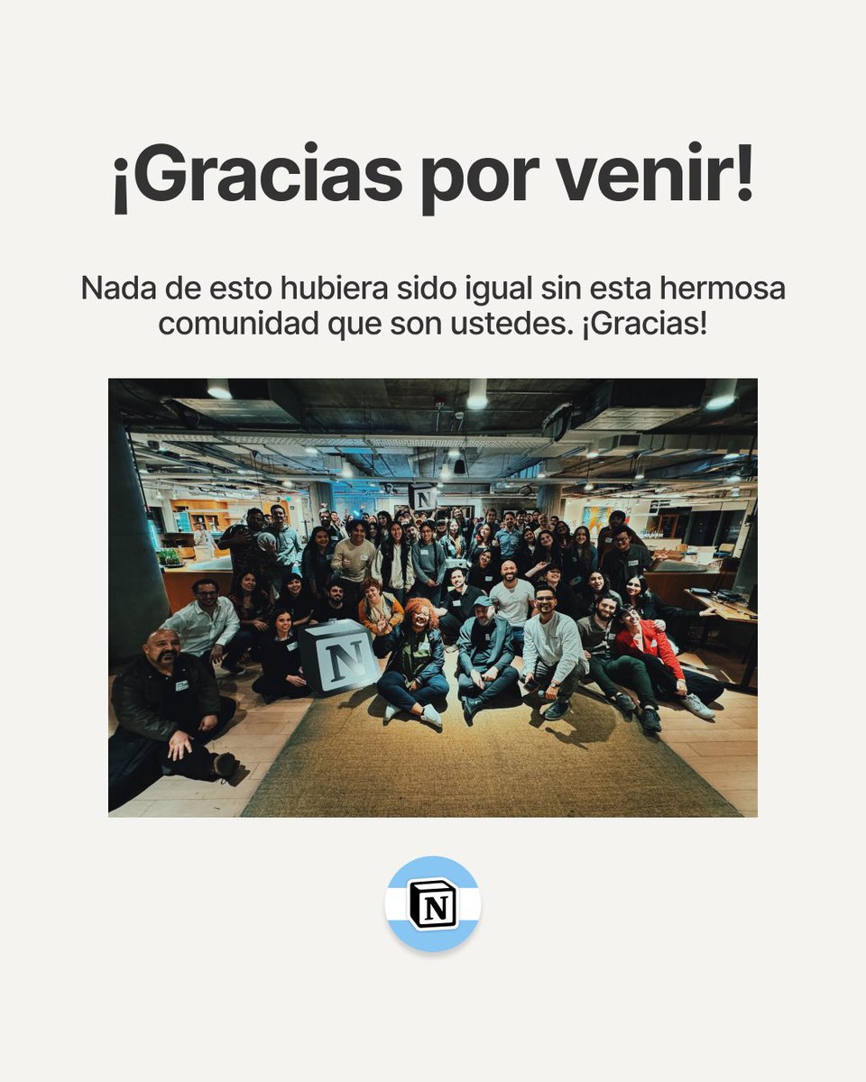 El sábado pasado, nos encontramos en <a href="/WeWork/">WeWork</a> para disfrutar de una nueva edición del Notion Community Fest que viaja por varias ciudades de Latinoamérica y lleva la voz de <a href="/nosoyceo/">🇵🇪 Josecarlos de Lima</a> . 

Gracias a todas las personas que se sumaron.

¡Nos vemos la próxima! 🥰