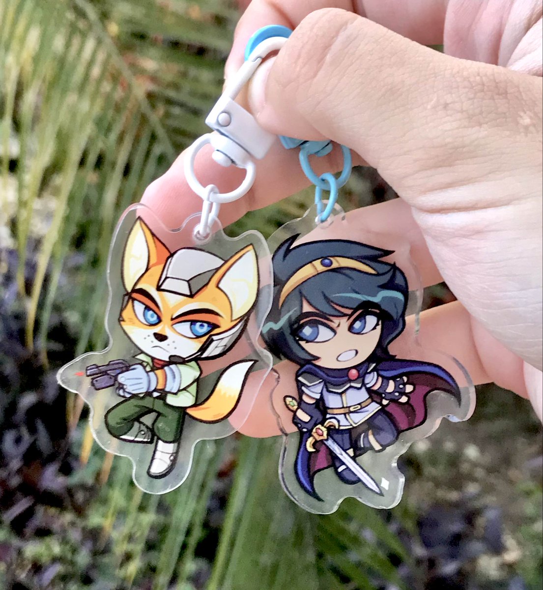 SilentNeptune's tweet photo. Hi everyone! It's finally time for me to announce that my shop is now LIVE!! 

https://t.co/m2Mx7a3yEd

It's now open with a preorder sale mini Smash Bros Melee character keychains! Get a lil charm of your main, each all coming with alternate palette options as well! 🦊⚔️🎶🦅 https://t.co/KeWSPhs8Vs