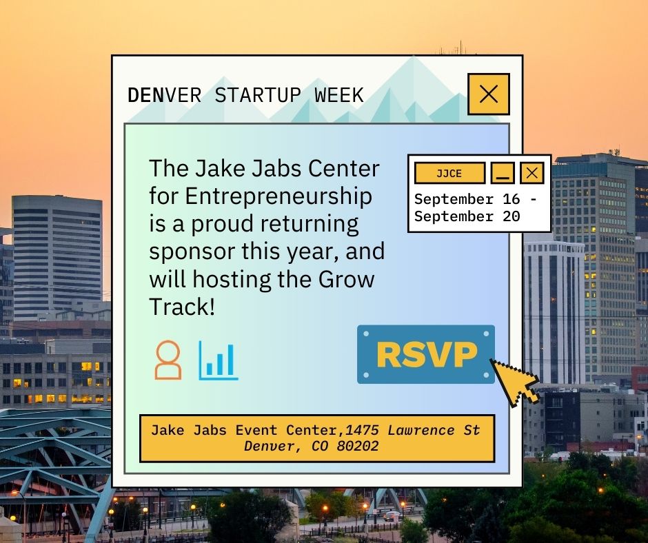 JakeJabsCenter's tweet image. Denver StartUp Week is back! 
Make your Denver Startup week schedule on their website now &amp;gt;denverstartupweek.org/schedule/2024 , and resister to the growth track today!!!
Free Networking, Free Food, Free Swag. Free Event. You can't miss it! See you there.
