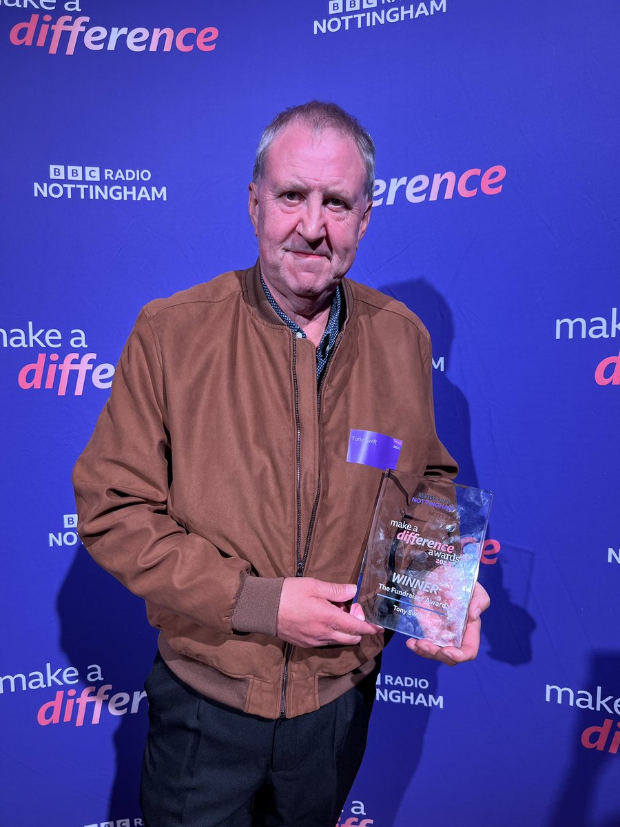 🌟 Well done to Tony Swift from Nuthall - a deserving winner of the ‘Fundraiser’ award at the BBC Radio Nottingham Make A Difference Awards 🌟

For the last 21 years, he’s been transforming his house into a winter wonderland over the Christmas period, raising more than £233,000