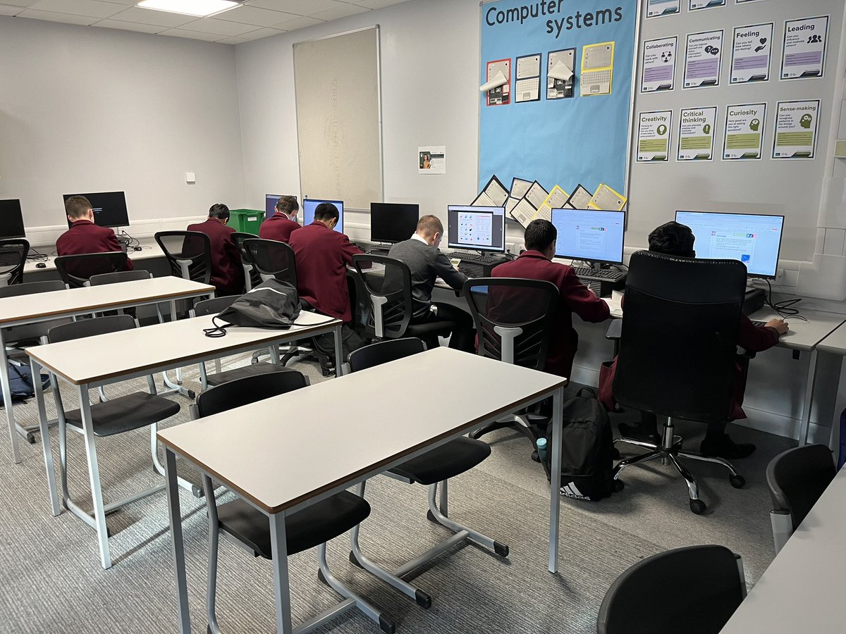 StNiniansComp's tweet image. So impressed at this group who have been at Computing drop-in at 8:10 every day this week to prepare for the S3 computer systems test. I’m sure all your hard work will pay off. Good luck! 👏 @stninianshigh #choosecomputingscience