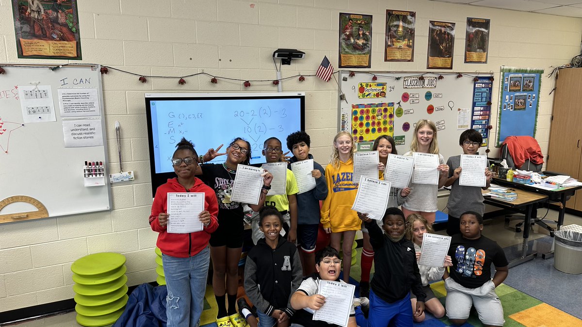 Some of our 5th-grade Tigers showed off their writing skills during a ROARS Lesson with Ms. Siha. They mastered the art of poetry and wrote Self-Love poems focusing on Resilience and a Growth Mindset! #SEL #MentalHealthMatters