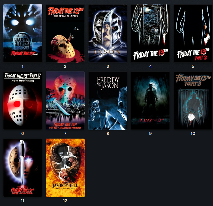 EricHartRivers's tweet photo. Part VI is so obviously the best of them, it's a toss-up from there

Think my most controversial opinion is liking Part V as much as I do

Only truly terrible film of the lot is Jason Goes To Hell, just rancid stuff https://t.co/9dOMC8Afzh