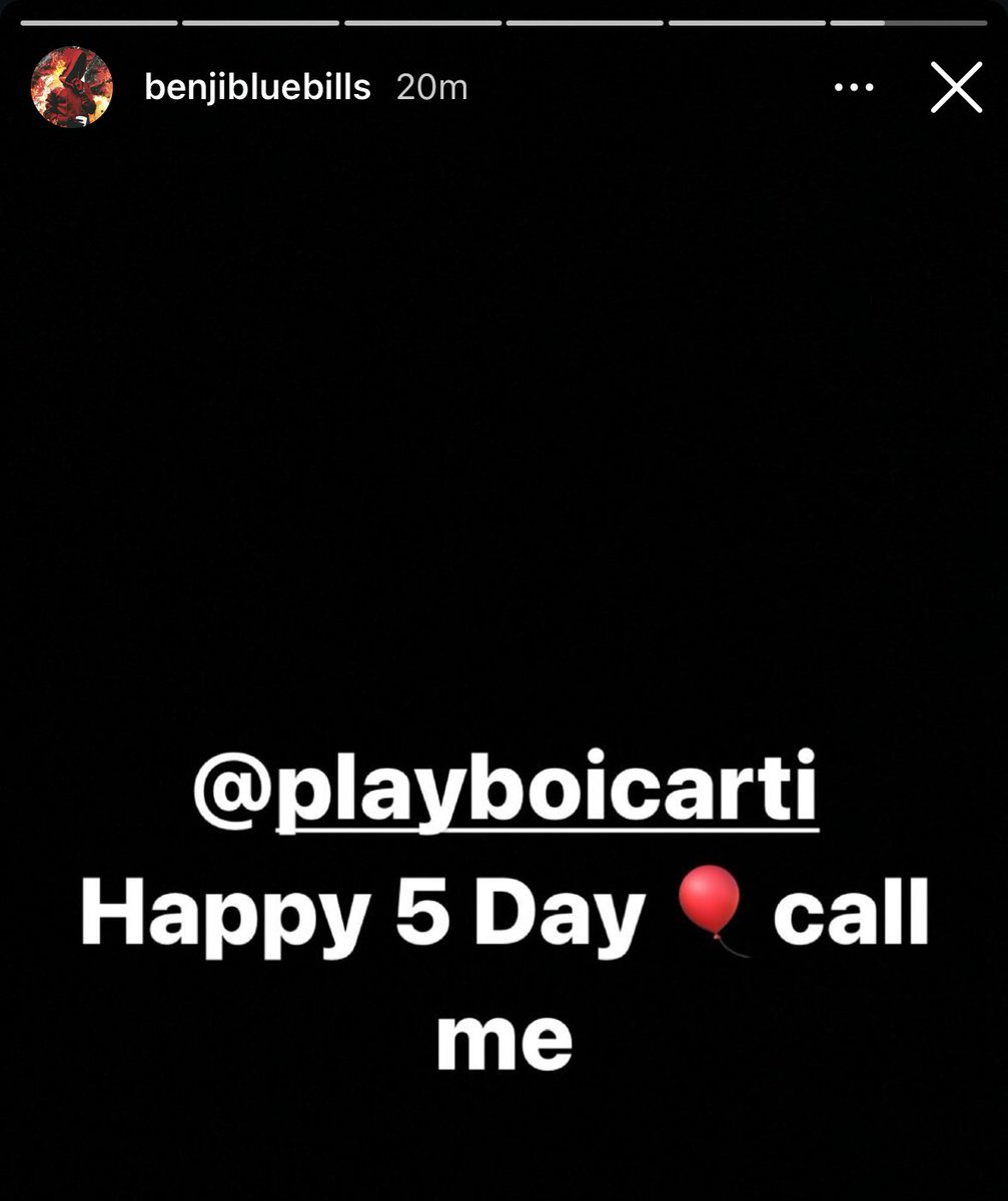 Kurrco's tweet photo. Benji Blue Bills wishes Playboi Carti a happy birthday 🤔 https://t.co/DgbZnzCwgT
