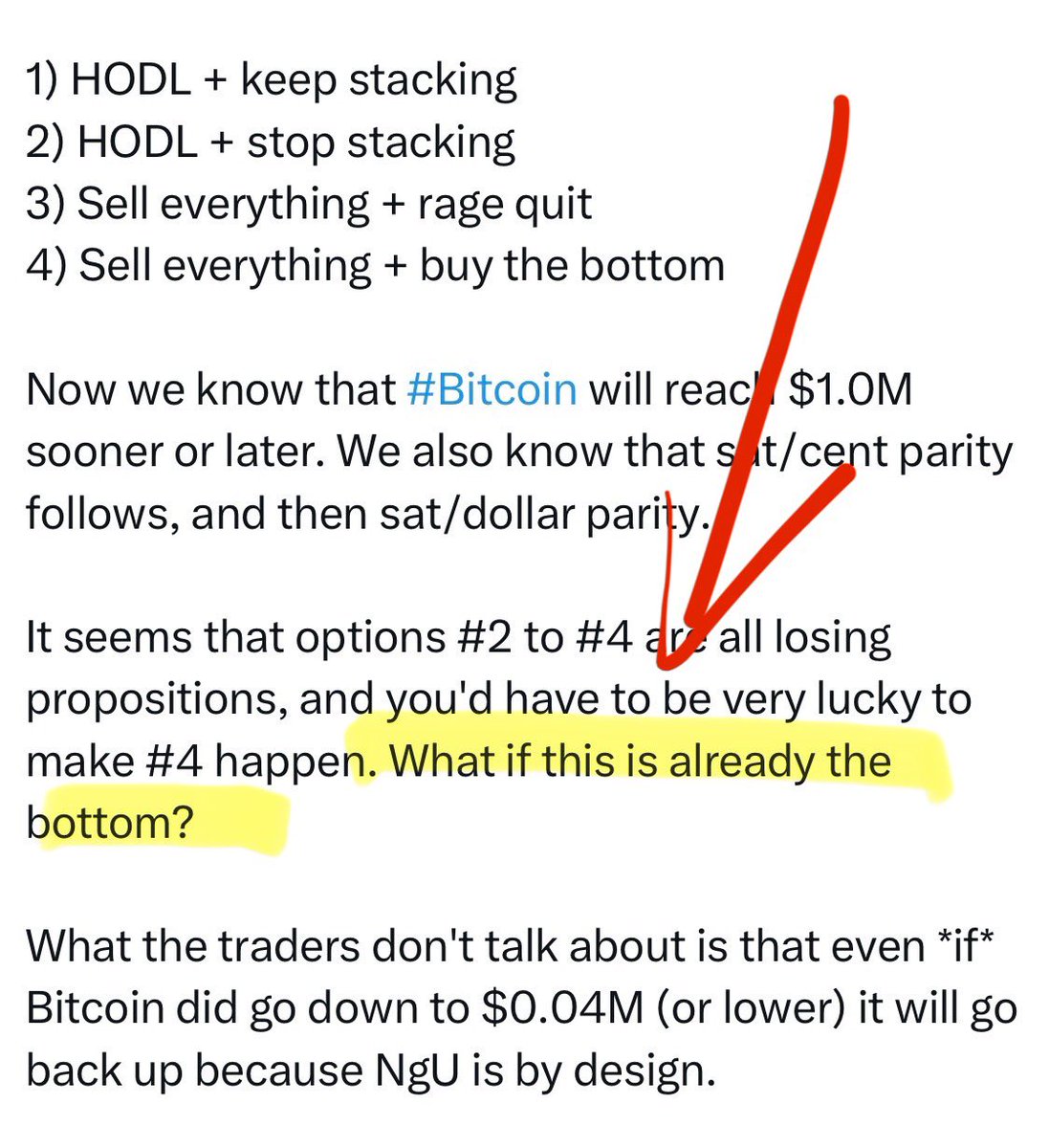 Excellion's tweet photo. Posted this when we dropped to $0.053M. 

Now we are almost back to $0.06M.

And everything under $0.1M is a rounding error. https://t.co/NXxRLJ91nS