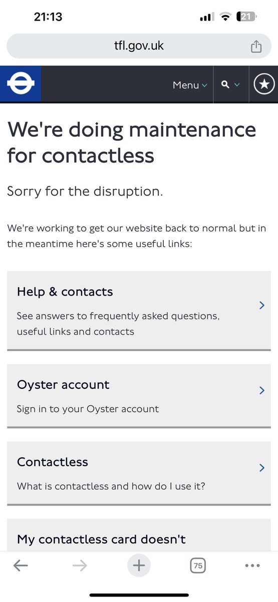 RoxyPenguin's tweet photo. @TfL I have been charged £13.10 in unpaid fares on my usual contactless card which is the only one I use for travel. 3 days I’ve been trying to check online what has happened but I can’t log into my account? 
Can someone look into this charge for me? https://t.co/2djwSwQExz