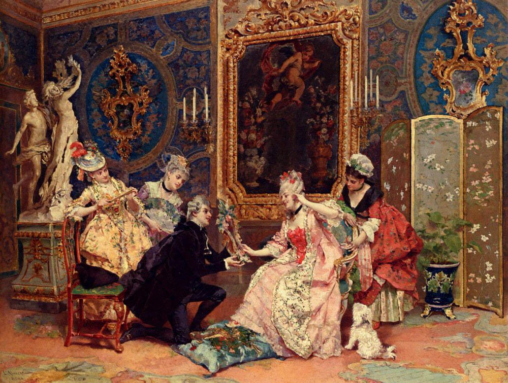 mitchel_ell's tweet photo. Luis Alvarez Catala (1836 – 1901) was a Spanish painter. #Rococo #art https://t.co/2kruD9FPmw