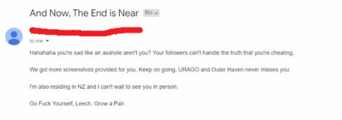 LILNYXtweets's tweet photo. Yo MH runners. There is a running group "URAGO" (Cixotrm, PapaRodeo, Stfio, and Bambi G) bitching constantly about others (including me in mysoginistic terms) in a semi-public FB chat. They also threatened someone of doxxing + IRL bullying. We don't need them in our Community 😀 https://t.co/ieJZeqve7e