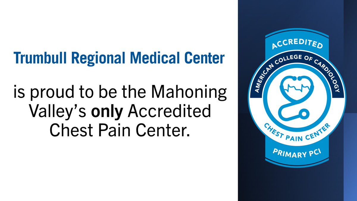 As the area's only accredited Chest Pain Center, our team is trained to diagnose chest pain quickly and begin treatment as soon as possible to prevent, or even reverse, muscle damage to the heart. We know during a cardiac emergency, every minute matters: bit.ly/3uyYZnV.