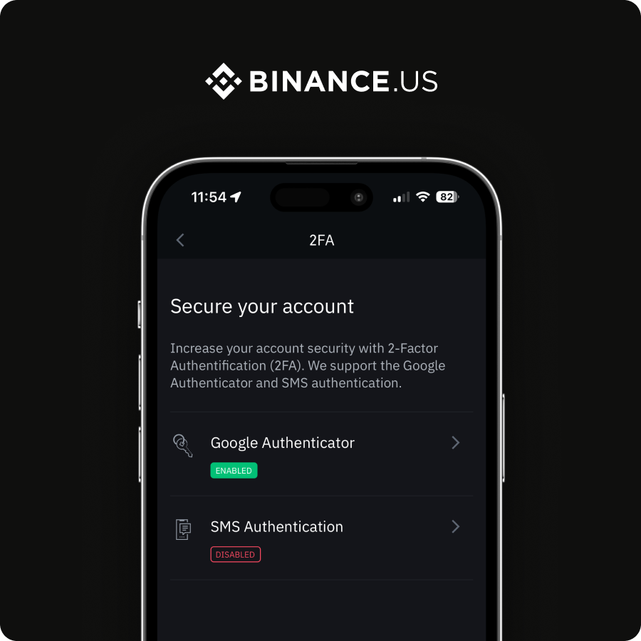 BinanceUS's tweet photo. Review your Two-Factor Authentication settings 🔒

We recommend enabling an app-based 2FA (like Google Authenticator) on your https://t.co/AZwoBOgsqS account instead of SMS 2FA to guard against SIM-swapping attacks. https://t.co/HxKtbJn3Jt
