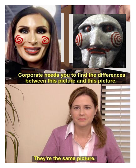 Jerknado's tweet image. #LauraLoomerIsAFreak #LauraLoomer #SamePicture #SamePictureMeme #PlasticSurgeryFail