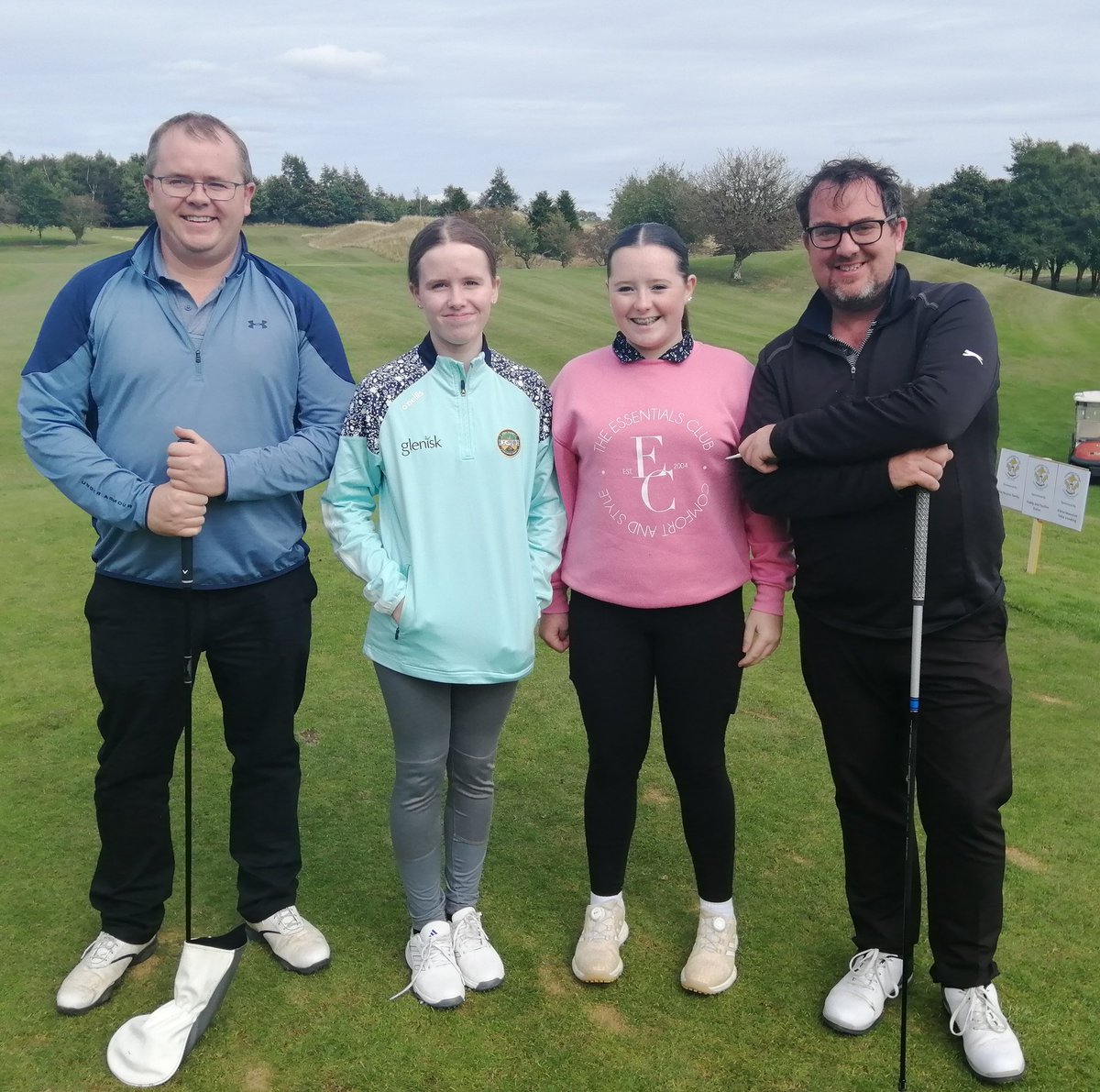 Banagher College Golf Classic 2024 :A team of parents and students combined for our next team of Michael Lyons, Áine Lyons, Clodagh Farrell and Paddy Farrell.