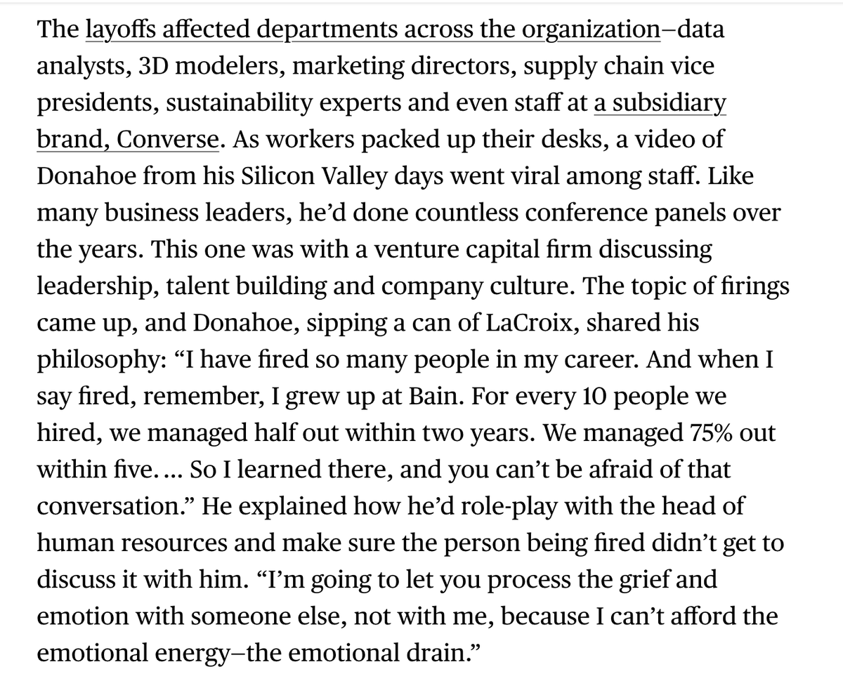MikeIsaac's tweet photo. really great, unsparing nike piece on the rise and fall of the company under ceo John Donahoe (formerly of ebay fame) https://t.co/W7yXDLdJqS