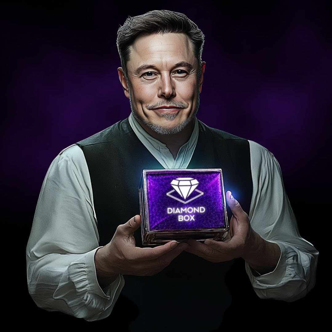 DiamondBox_Sol's tweet photo. @elonmusk How about we give a unique work to this Mr. Elon  Musk

In the town of Silverpeak, the legendary Diamond Box shone brighter than any other, rumored to bring unparalleled fortune to its holder. Now, you have the chance to own this digital treasure. https://t.co/aq7fivK38J
