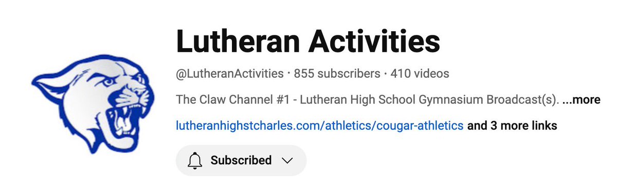 As a reminder, our broadcasting team is unavailable this evening for the <a href="/LHSFTBL/">Lutheran High School Football</a> game. 

The game will be broadcast on our HUDL camera from our press box. There will be no announcers, but the video will be operational. 

Search “LHS Activities” on YouTube.