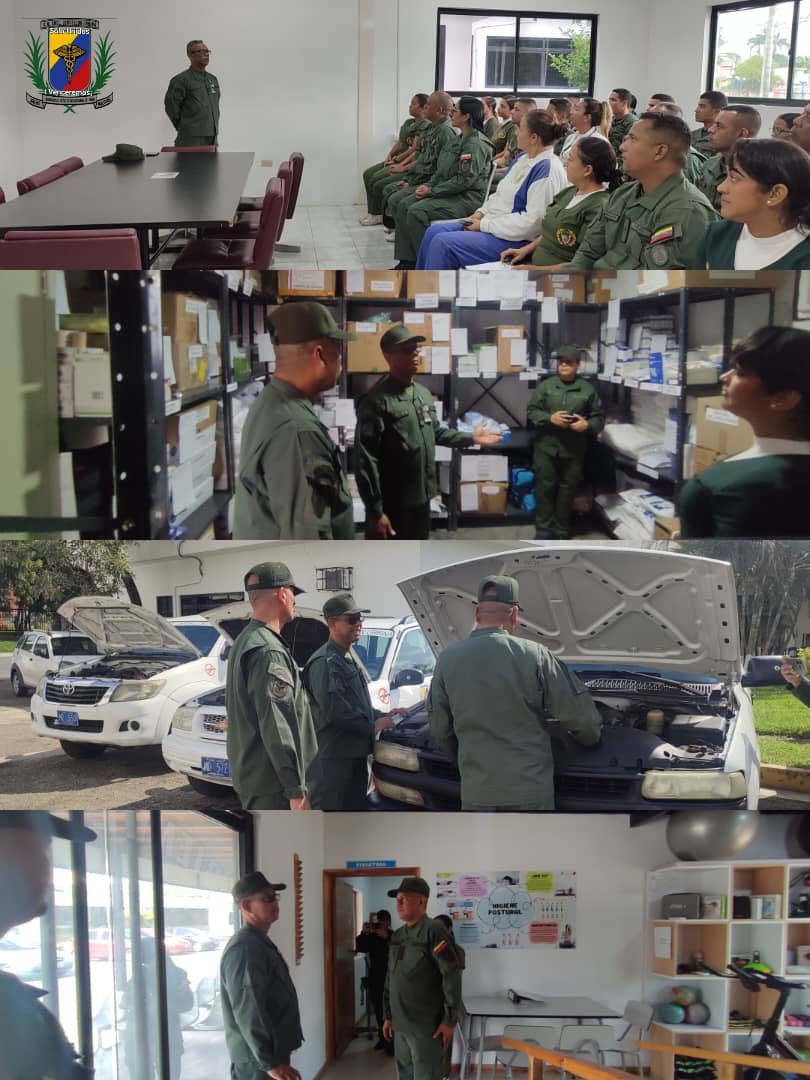 #13Sept.
El G/D. Marvin Tillero Marin, Sub-Inpsector de la INGEFANB, realizó inspección de nuestro <a href="/ambumilvalencia/">ambumilValencia</a> y Felicitó al personal profesional por el buen Funcionamiento y Operatividad de los medios asignados a este centro de Salud Militar. 
Solo Unidos Venceremos...