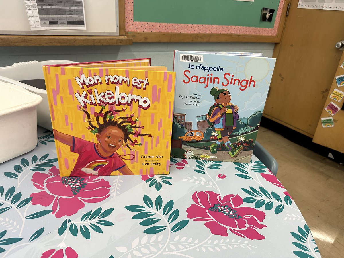 We kicked off our poetry x identity unit and we are loving these read alouds that explore the importance of honouring, respecting + pronouncing each other’s names. Ss were beaming as they shared the stories of their own names &amp; who they are. #tdsbfsl #identity #literacy