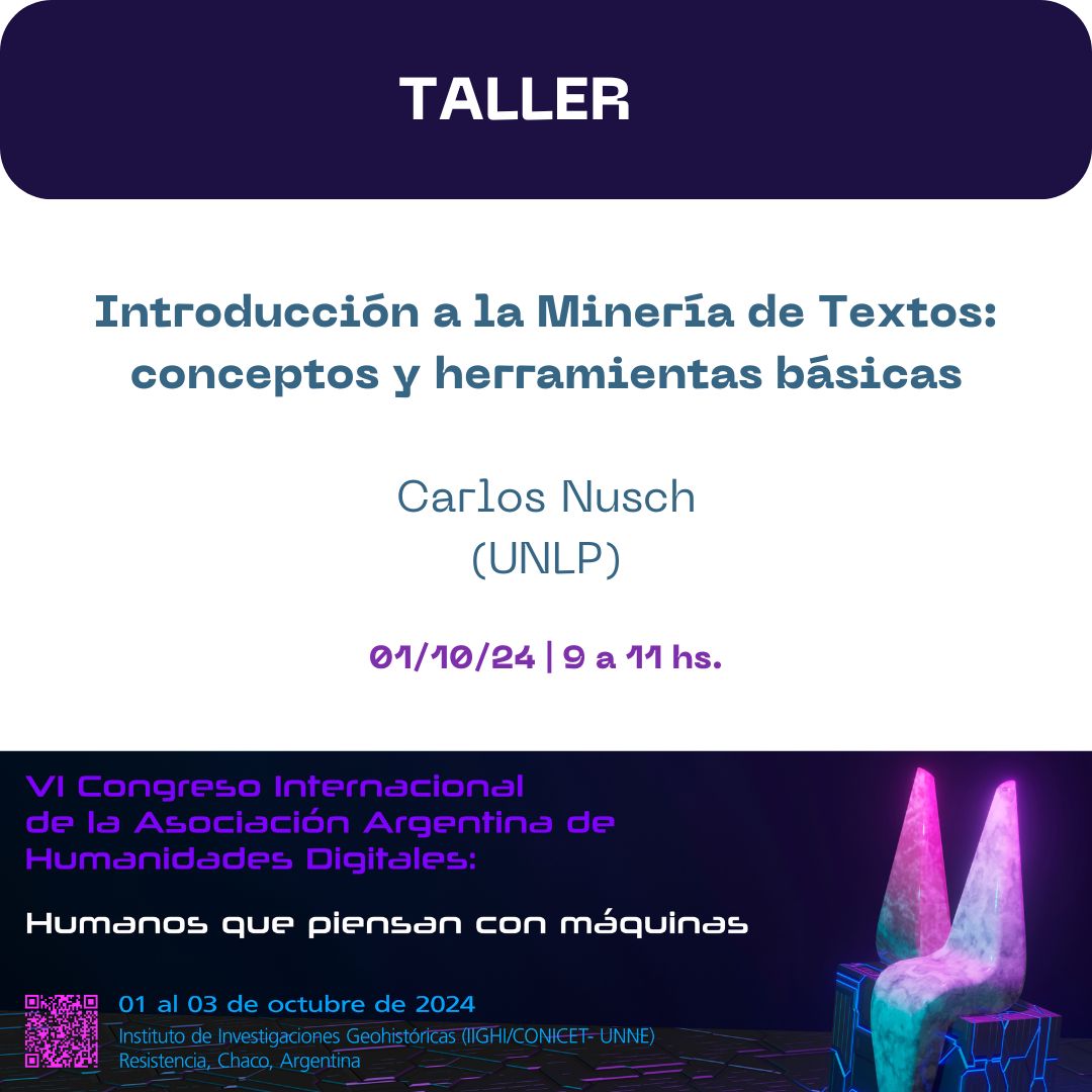 Asociación Argentina de Humanidades Digitales tweet media