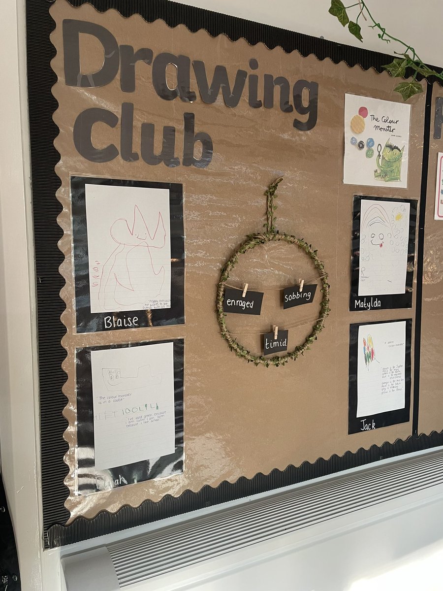 missocolley's tweet photo. First week of Drawing Club ✅✍🏽 
@canigoandplay @GregBottrill 
#eyfsliteracy #loveofwriting https://t.co/jvjn7tuaNB