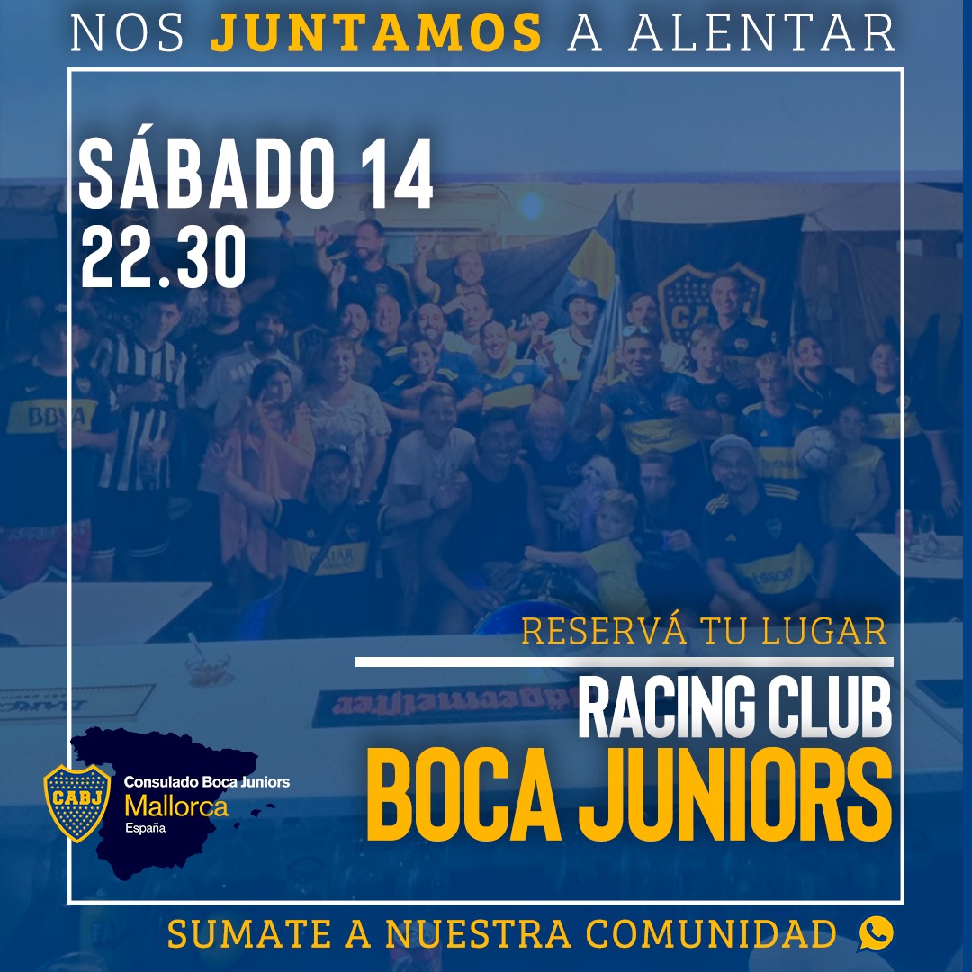Mañana nos juntamos a ver al único grande.

Sumate a nuestra comunidad y viví a lo Boca en la isla.

chat.whatsapp.com/ExYmql6TCRY4Me…

💙💛💙