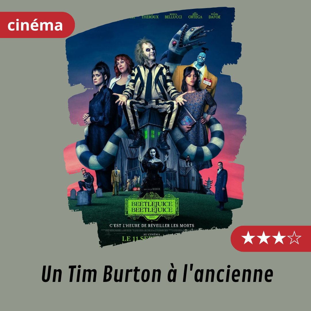 #BeetlejuiceBeetlejuice : Un Tim Burton à l'ancienne. Et ça fait plaisir !

Ma #critique sur mon blog. #cinema 
cinemadevincent.blogspot.com/2024/09/beetle…