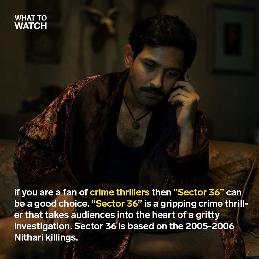what_too_watch's tweet image. Just watched Sector 36 and it’s a wild ride of suspense, crime, and intense drama! Gripping from start to finish. 🎬💥 #Sector36