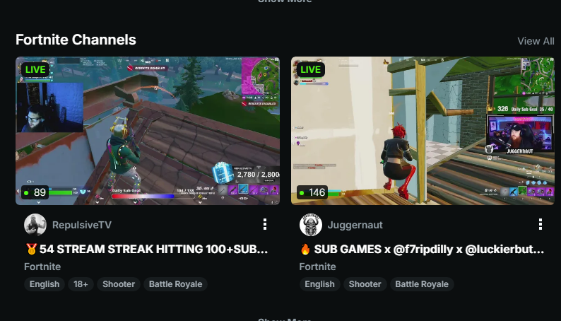 RepulsivesLive's tweet photo. 55 STREAMS IN A ROW HITTING 100+ SUBS TODAY ON @kick WHILE GETTING PUT ON THE NEW COOL ASS FEATURED PAGE & #1 FOR @FortniteGame 

Our community is coming for that record, trying to set an INSANE one on the platform! Much love to everyone that shows up daily and plays/hangouts in our supporter games while also continuing this HUGE streak! I have a surprise for you guys once October hits!

Couple more streams until our Birthday Stream then we leave for vacation for a week! First time going to the beach in 17 years, thank you all for making that possible💚