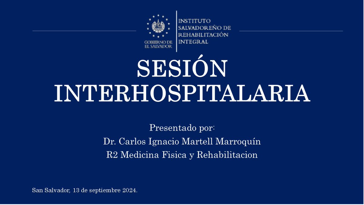 ISRIelsalvador's tweet image. En representación #ISRI, el médico de segundo año en la especialidad de Medicina Física y Rehabilitación, Dr. Ignacio Martell, participó en la XXIX sesión interhospitalaria de medicina física y rehabilitación organizada por la red hospitalaria de la hermana República de Guatemala