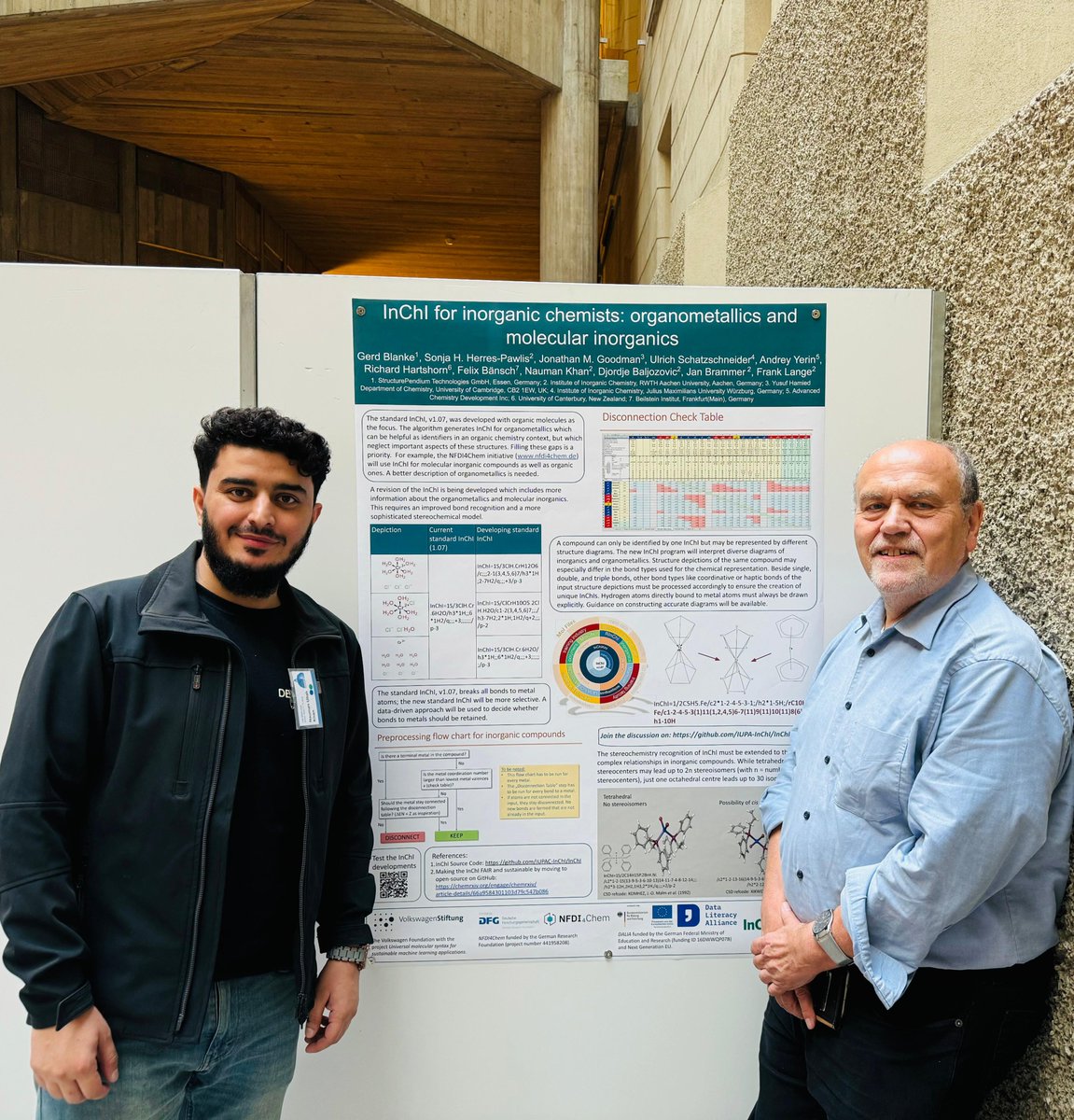 HerresLab's tweet photo. The InChI becomes FAIR itself and moves towards inorganics! @InChI_Trust #linkingdata #fairdata @naumanullah https://t.co/fYSq0oKQVQ