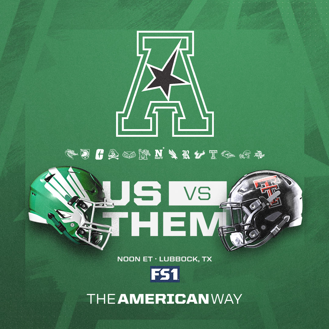 𝐔𝐒 𝐯𝐬 𝐓𝐇𝐄𝐌

It's the Mean Green's time to shine 🌟🟢

🏈 North Texas at Texas Tech
🗓️ Saturday, September 14
🕛 Noon ET
📺 FS1

#AmericanWay x #AmericanFB