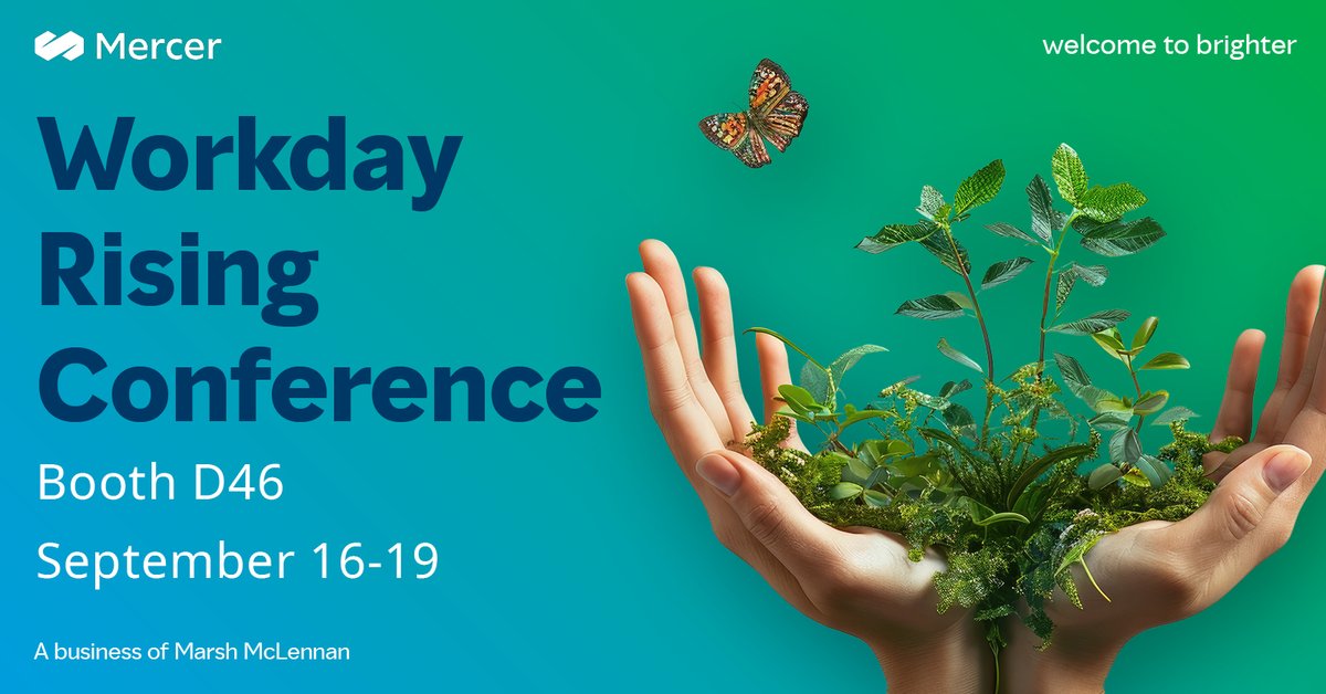 We're ready for #WDAYRising! Visit the Mercer booth D46 to learn how your organization can succeed in the #FutureofWork. #HR bit.ly/4gihhQx