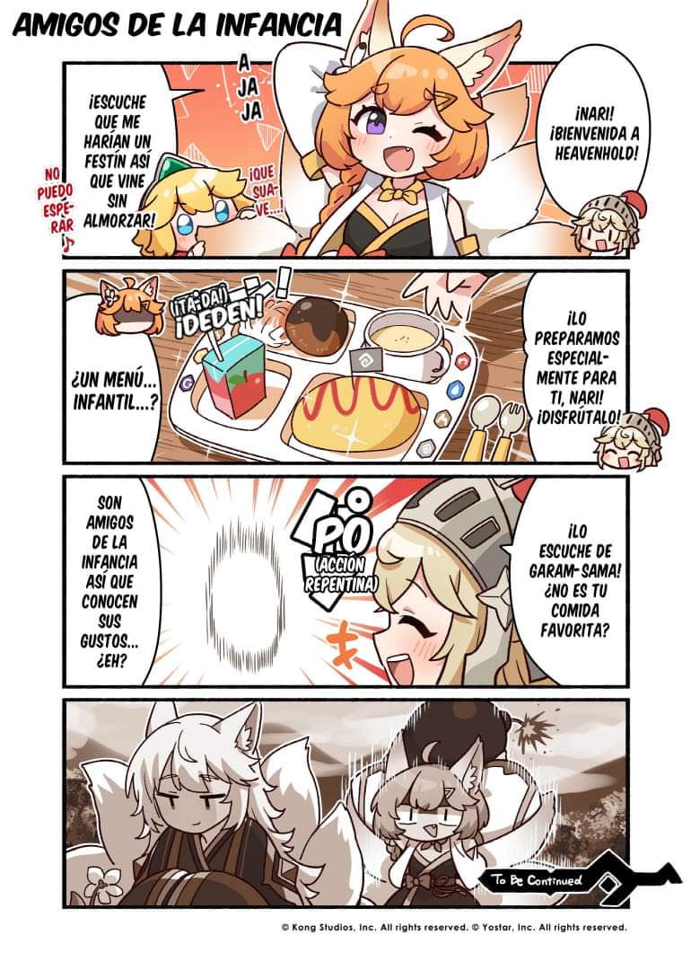 Días de kanterbury 
Capitulo 18:amigos de la infancia 

#GuardianTales #Memes #comic #princesa #knight #garam