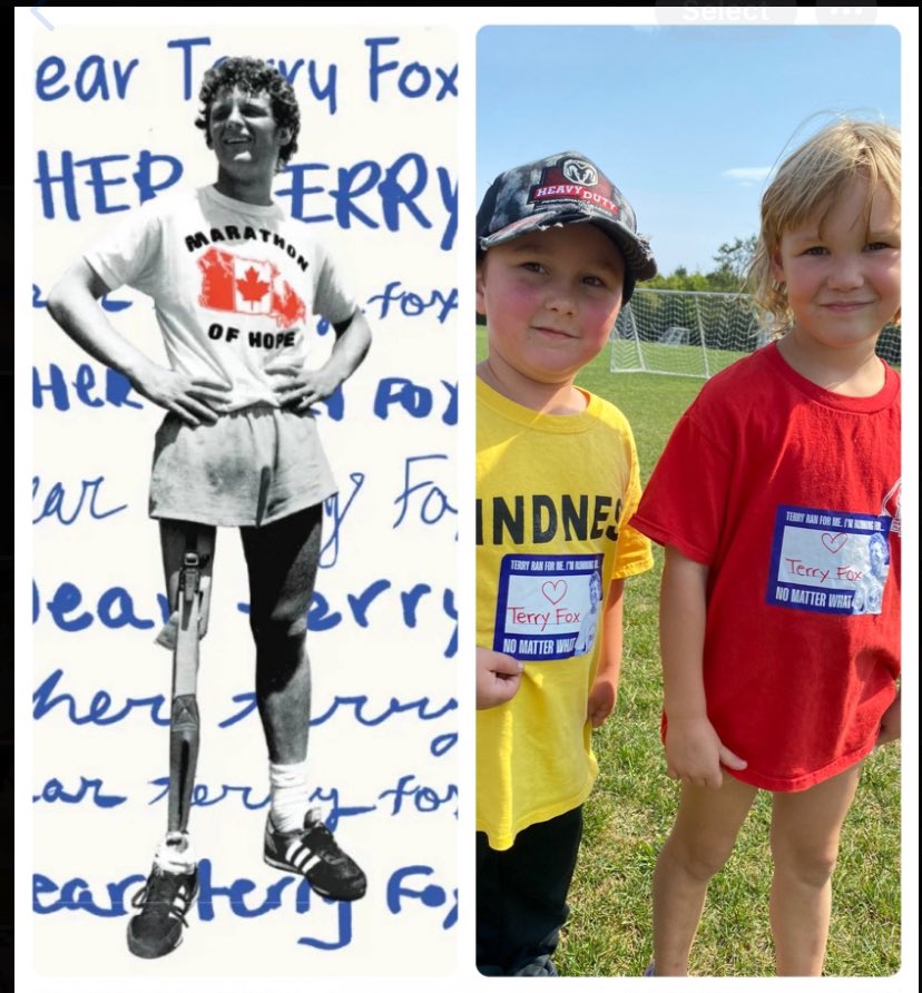 We had a great afternoon learning about Terry Fox. ❤️ He was determined, brave, kind and hopeful… we can all work towards having these amazing traits.