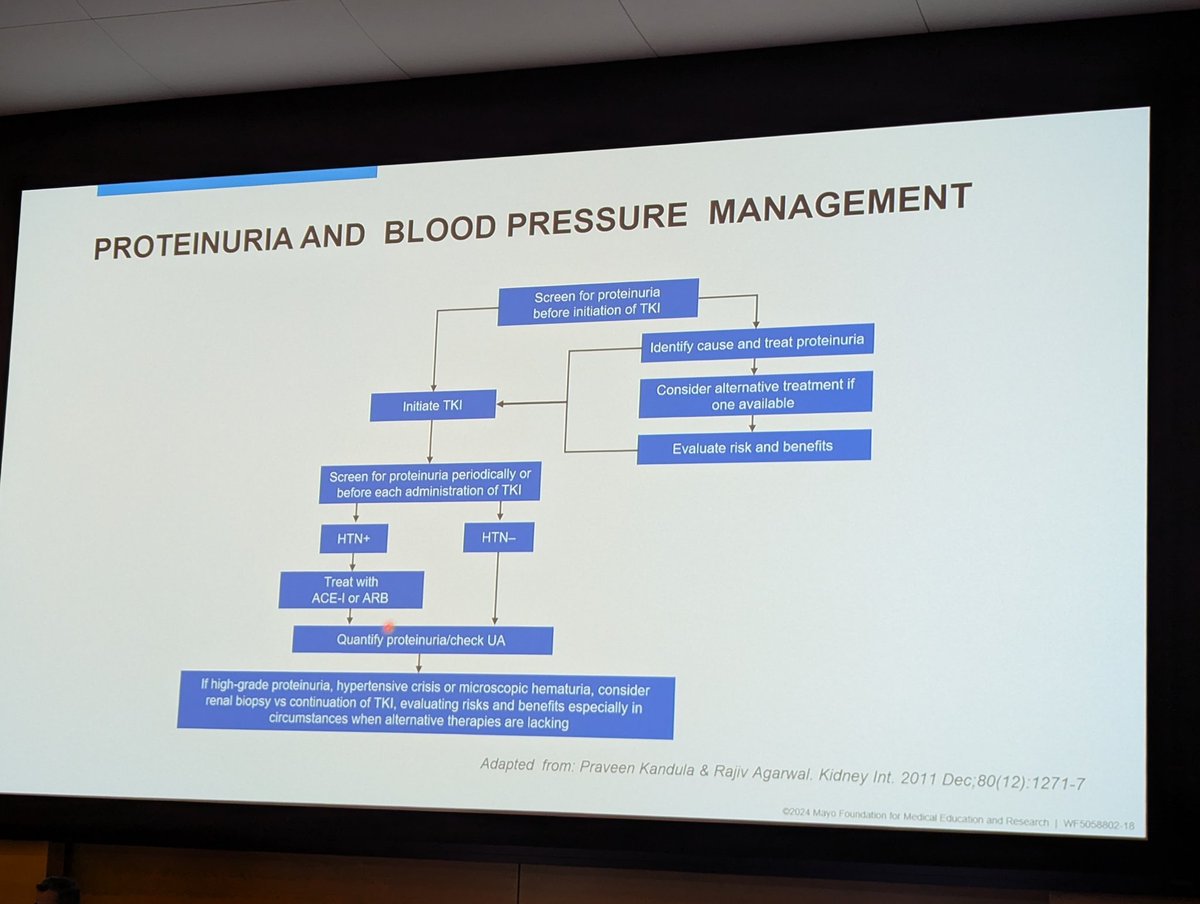 VEGFi in Oncology <a href="/HerrmannMd/">Sandra Herrmann MD, FASN</a>:

- time of onset of HTN &amp; proteinuria
- Renal adverse events
- TMA post intraocular Bevacizumab is a possibility 
- Monitoring &amp; Rx of HTN (ACEi/ARB) and proteinuria 

#MSKOncoNephCME <a href="/onconephsociety/">American Society of Onconephrology</a>