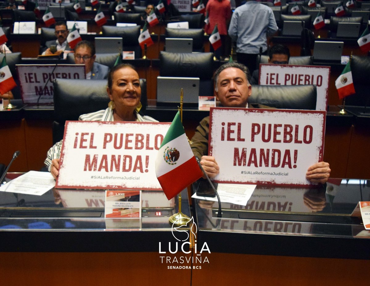 Luciatraswbcs's tweet image. #ElPuebloManda
#SiALaReformaAlPoderJudicial

🇲🇽🔴 Un día histórico para nuestra país, en el Senado de la República declaramos la constitucionalidad de la #ReformaPoderJudicial tras recibir los votos aprobatorios de los congresos locales.
@senadomexicano 
@MorenaSenadores