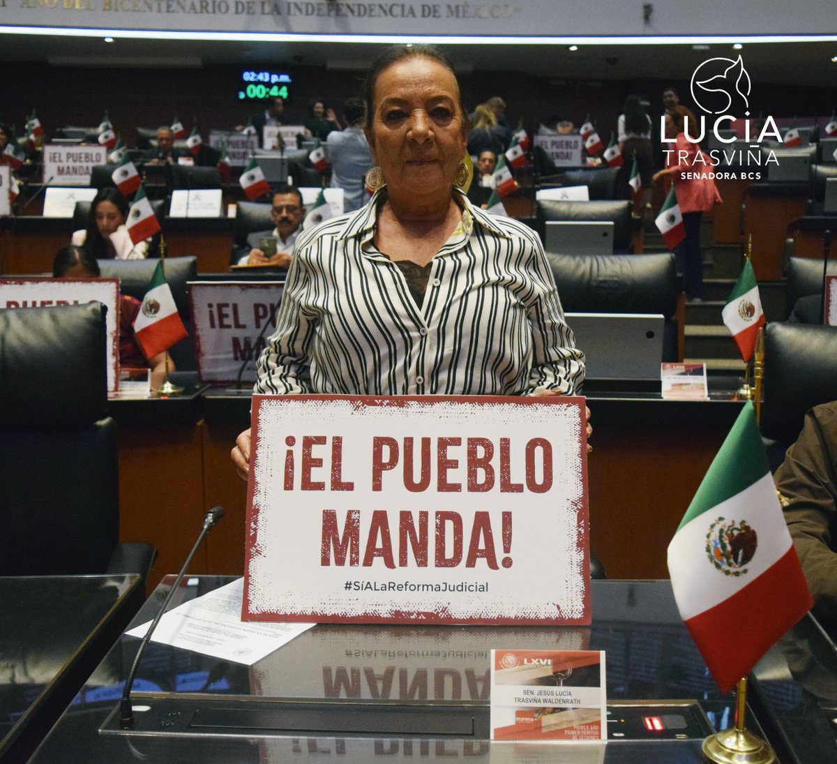 Luciatraswbcs's tweet image. #ElPuebloManda
#SiALaReformaAlPoderJudicial

🇲🇽🔴 Un día histórico para nuestra país, en el Senado de la República declaramos la constitucionalidad de la #ReformaPoderJudicial tras recibir los votos aprobatorios de los congresos locales.
@senadomexicano 
@MorenaSenadores