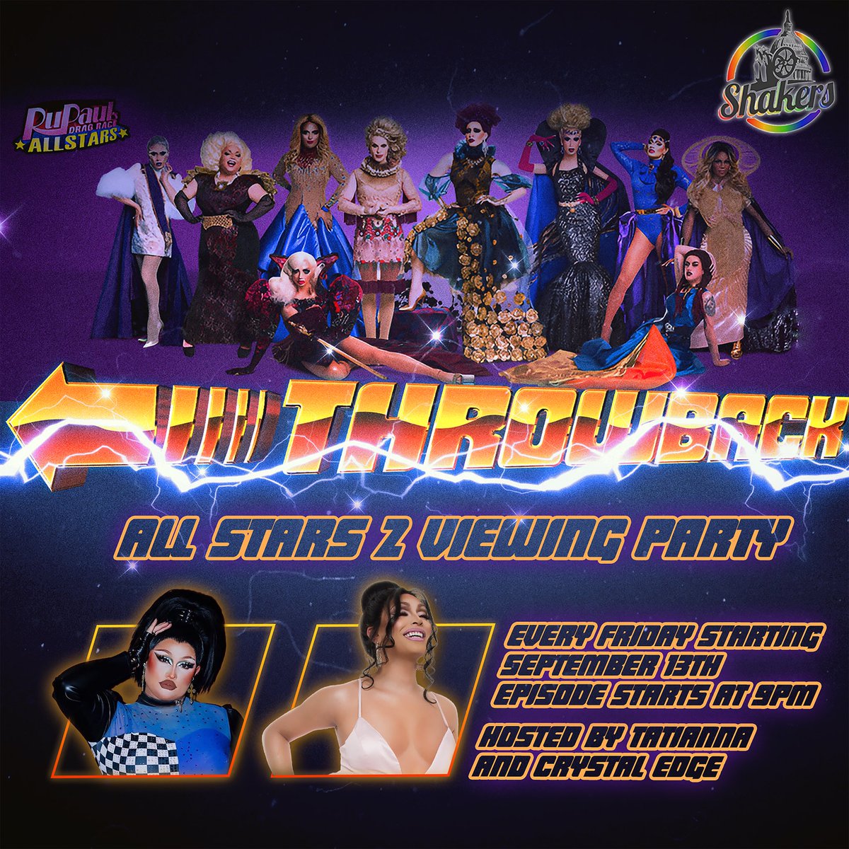 DC let’s throw it back together for the retro rewatch of All Stars 2 TONIGHT!!! Show starts at 9! See y’all there! 💋