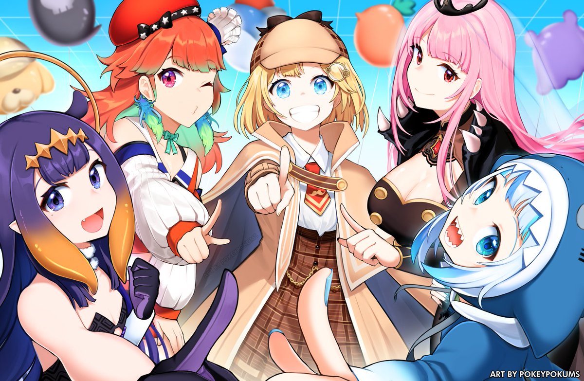 PokeyPokums's tweet photo. My deep dive started with these lovely ladies 🥹 I'll love them forever AAAA

HAPPY 4 YEARS MY DEARS!!!! 
💜🧡💛🩷💙#myth4EVER https://t.co/AKuqWoYqem