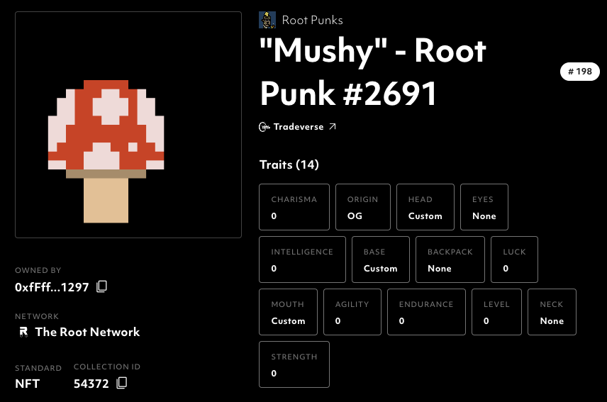 vinnievivace's tweet photo. Huge thanks to @TheShillverse for my custom #rootpunk "Mushy". https://t.co/muMGWYabWU