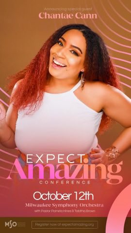 ChantaeCann's tweet photo. 👉🏽👉🏽👉🏽 This just in: Exited to be a guest at the Expect Amazing conference this year! If you’re in the Midwest Milwaukee area, we’d love to see you there! 🙏🏽✨
🎟️ @ https://t.co/Hu73inySeb
#ExpectAmazing #CFFCMKE #MilwaukeeWisconsin #EAConference #MilwaukeeSymphonyOrchestra https://t.co/fZWhEVtAmv