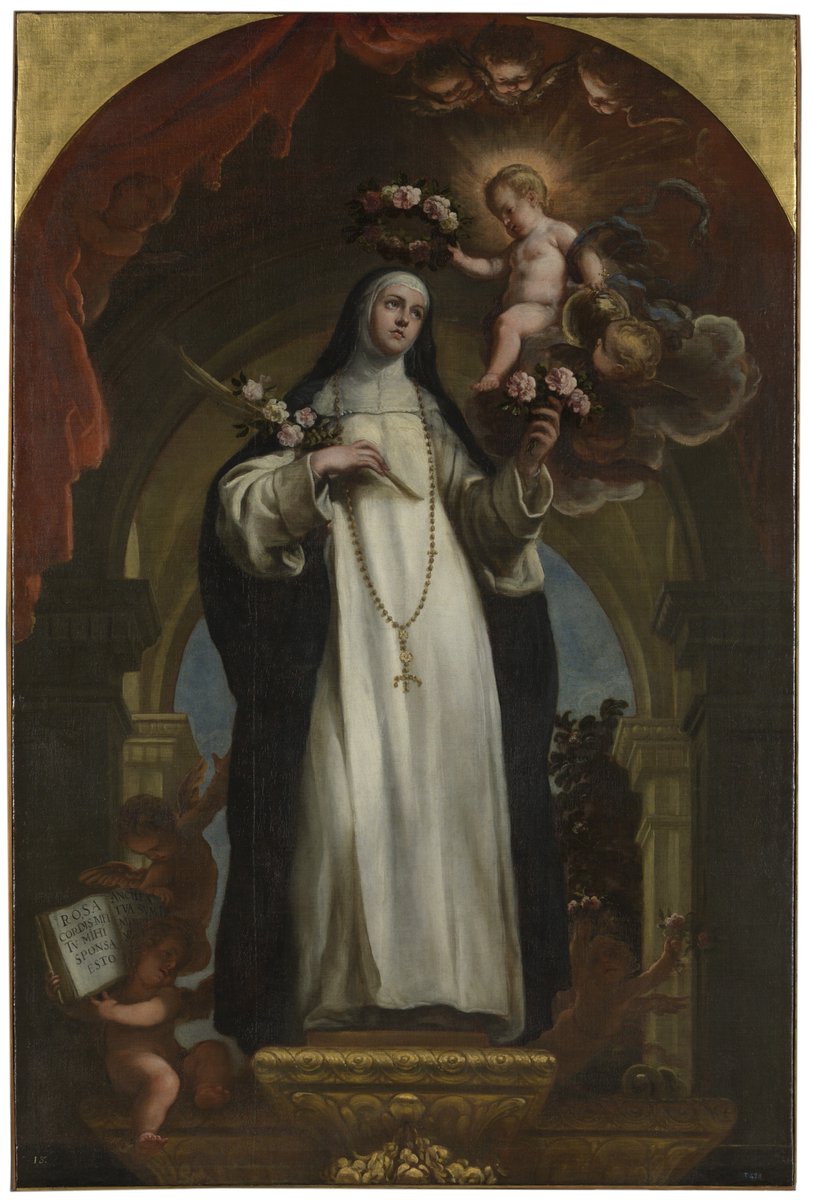 El Museo del Prado ya ha restaurado los fantásticos e imponentes cuadros de santo Domingo de Guzmán y santa Rosa de Lima, pintados en el siglo XVII por Claudio Coello, para la exposición que se inaugurará en noviembre: Darse la mano. Escultura y color en el siglo de oro.