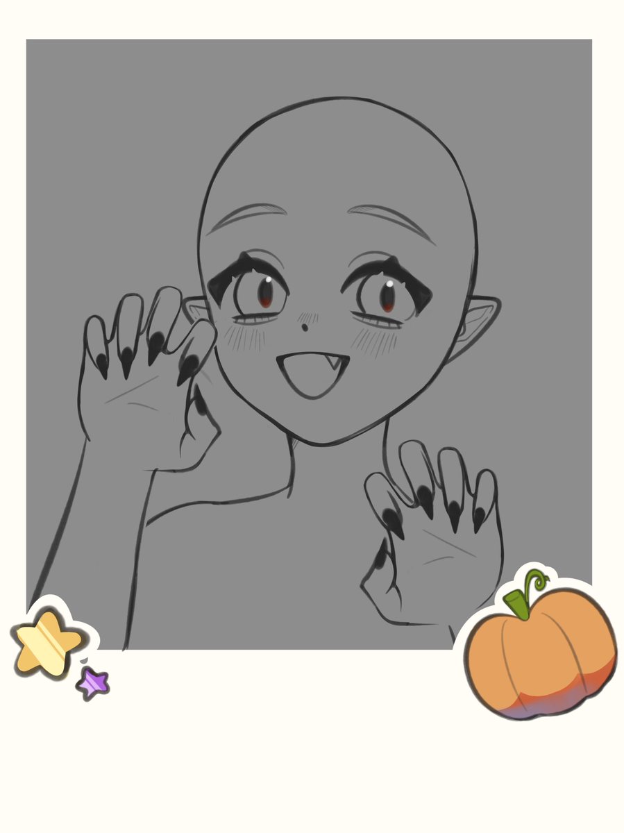 reigoescray's tweet photo. Vampire YCH Polaroid https://t.co/WyWWmc92fa