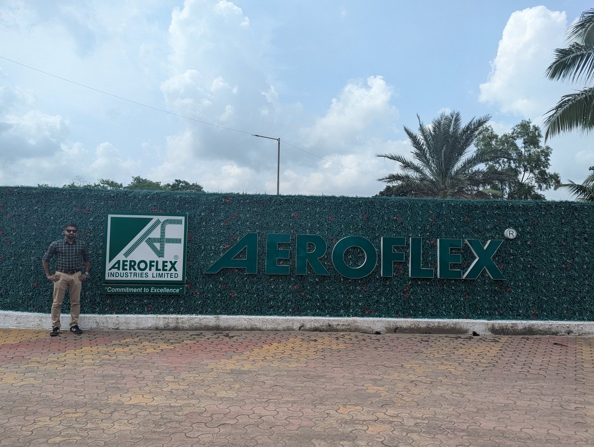 JeetGala's tweet photo. Wonderful site visit of Aeroflex Industries. One of the leaders in industrial hose products in formalised market.

#Aeroflex https://t.co/0XtAXvqnHB