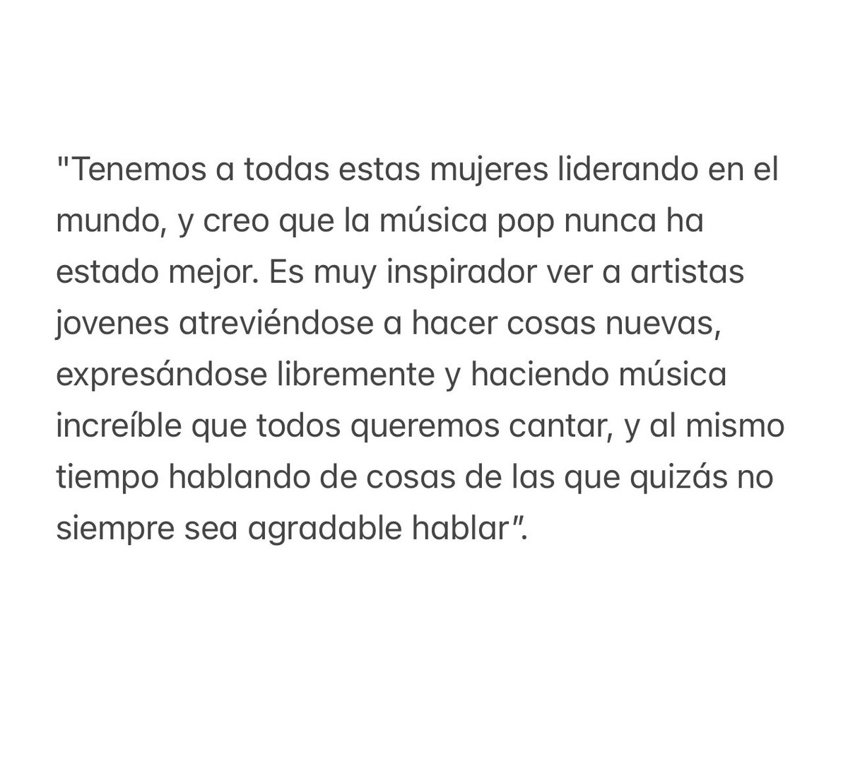 🗞️ | #HayleyWilliams menciona para 'Dork Magazine' que se siente inspirada por la actual generación de mujeres en la música pop: