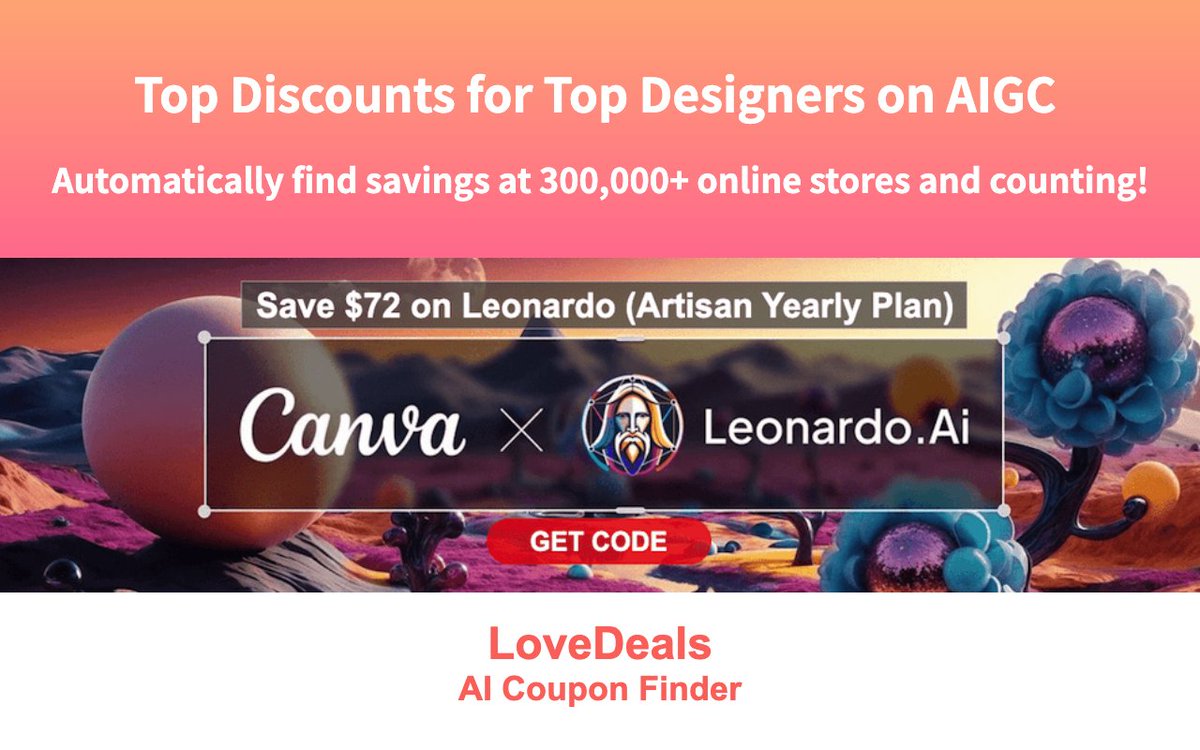 LoveDeals_AI's tweet photo. LoveDeals - AI Coupon Finder https://t.co/NXDJ1ATAih https://t.co/JfhLWhQzr1