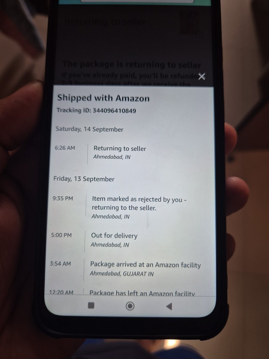 Lalit143's tweet image. @amazonIN this is what you will make you India's biggest brand?
Your delivery guy called me asked to install rabbit app in phone, then later on updated status as rejected by me. #amazoncheating #amazonindia @RedmiIndia